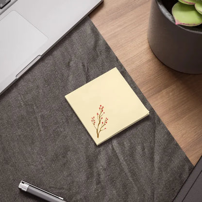 Blooming Red Flowers Post-it® Notes for a Vibrant Workspace - Paper Products