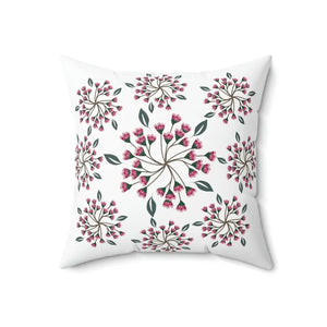 Polyester Square Pillow Spring Flowers Vibrant Decor - Dipaliz - Throw Pillows