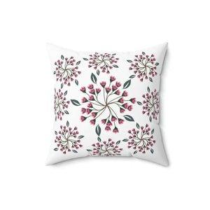 Polyester Square Pillow Spring Flowers Vibrant Decor - Dipaliz - 16’’ × - Throw Pillows