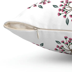 Polyester Square Pillow Spring Flowers Vibrant Decor - Dipaliz - Throw Pillows