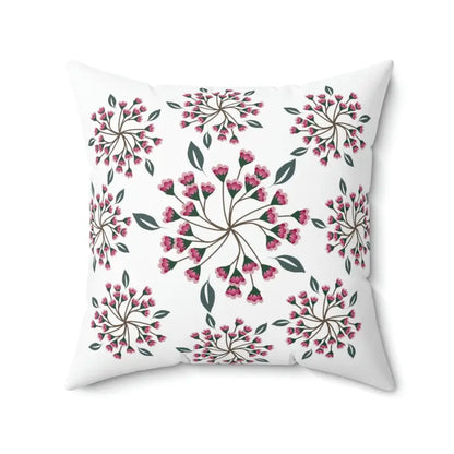 Vibrant Blooming Spring Flowers Throw Pillow Oasis - 20’’ × Home Decor