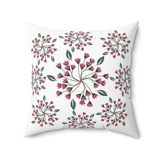 Transform your Space with Blooming Spring Flowers Throw Pillow - 20’’ × Home Decor