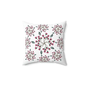 Polyester Square Pillow Spring Flowers Vibrant Decor - Dipaliz - 14’’ × - Throw Pillows