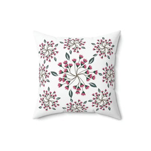 Polyester Square Pillow Spring Flowers Vibrant Decor - Dipaliz - Throw Pillows