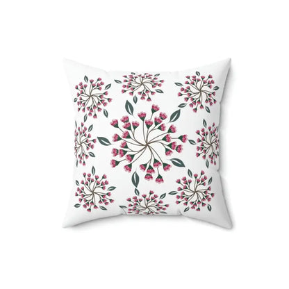 Vibrant Blooming Spring Flowers Throw Pillow Oasis - Home Decor