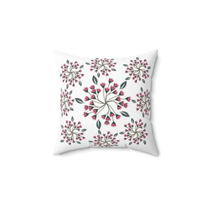 Polyester Square Pillow Spring Flowers Vibrant Decor - Dipaliz - Throw Pillows