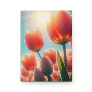 Blooming Tulip Hardcover Journal - Vibrant Floral Design - Dipaliz - Journals