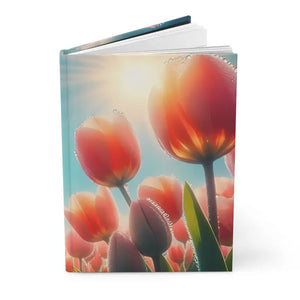 Blooming Tulip Hardcover Journal - Vibrant Floral Design - Dipaliz - Journals