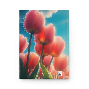 Blooming Tulip Hardcover Journal - Vibrant Floral Design - Dipaliz - Journals