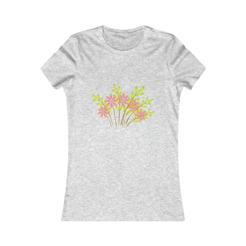 Blooming Women’s Favorite Tee – Elegance & Comfort Await! - s / Athletic Heather T-shirt