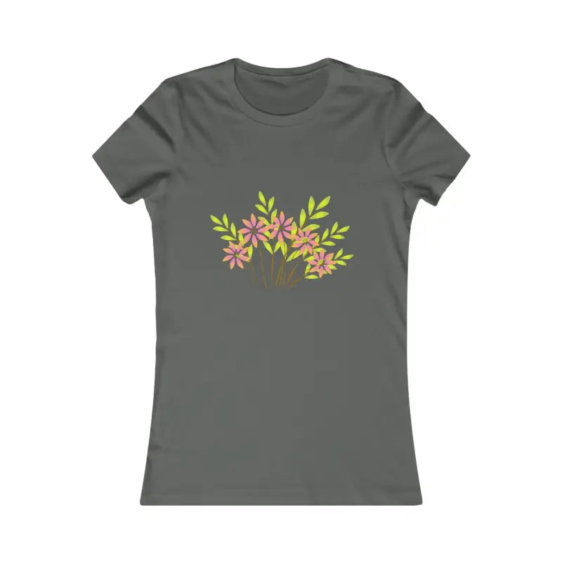 Blooming Women’s Favorite Tee – Elegance & Comfort Await! - s / Asphalt T-shirt