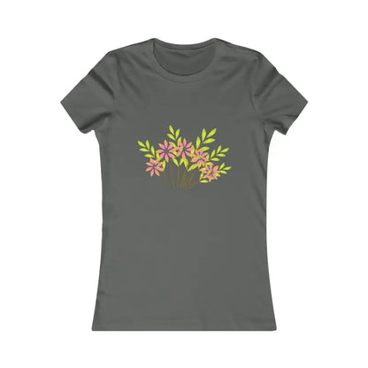 Blooming Women’s Favorite Tee – Elegance & Comfort Await! - s / Asphalt T-shirt