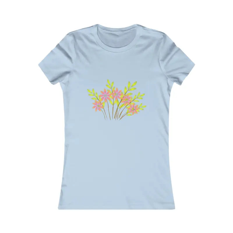 Blooming Women’s Favorite Tee – Elegance & Comfort Await! - s / Baby Blue T-shirt