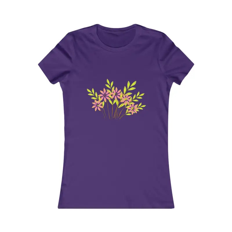 Blooming Women’s Favorite Tee – Elegance & Comfort Await! - s / Team Purple T-shirt