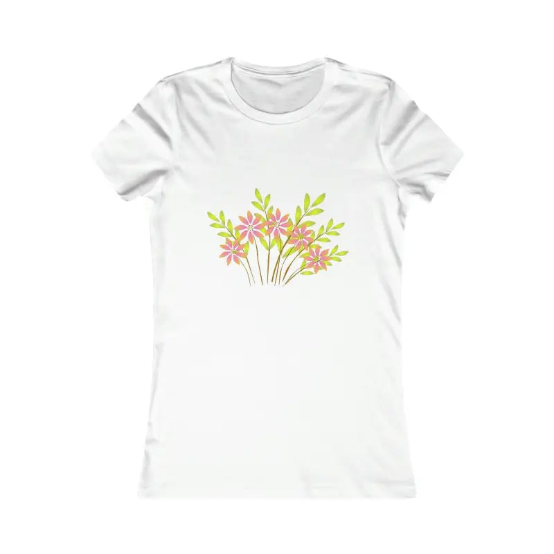 Blooming Women’s Favorite Tee – Elegance & Comfort Await! - s / White T-shirt