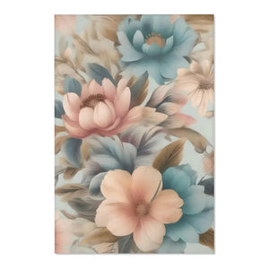Flowers Area Rugs Pastel Floral Vibrant Home Decor - Dipaliz - 48’’ × 72’’