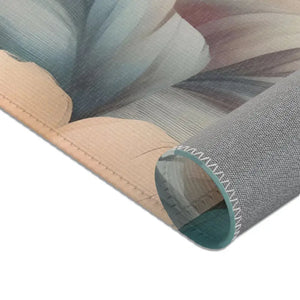 Flowers Area Rugs Pastel Floral Vibrant Home Decor - Dipaliz