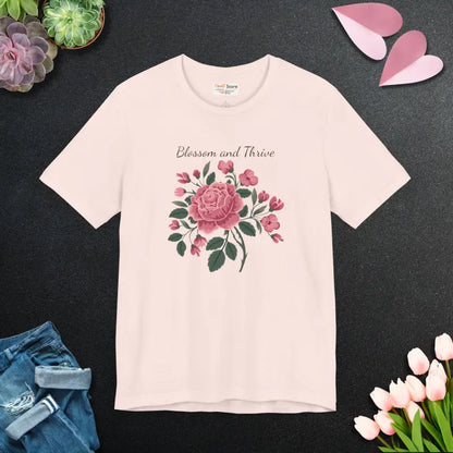 Bloom in Style: Unisex Jersey Short Sleeve Tee - Soft Pink / s T-shirt