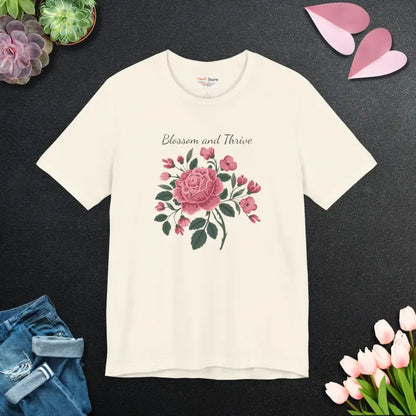 Bloom in Style: Unisex Jersey Short Sleeve Tee - T-shirt