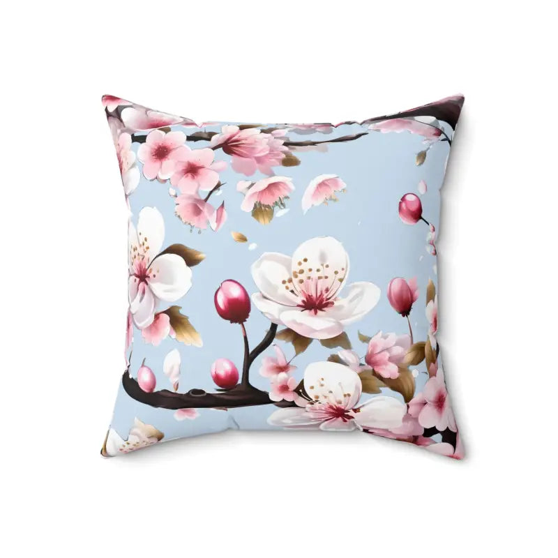 Cherry Blossom Floral Pillow - Transform your Sofa Into a Nature Oasis - 18’’ × Home Decor