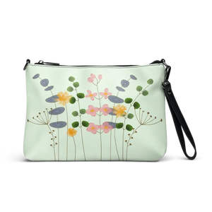 Wild Flowers Crossbody Bag Vibrant Floral Print Garden Party Style - Cross Body Bags