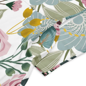 Floral Midi Dress Long Sleeve Spring Flowers Style - Dipaliz - Dresses