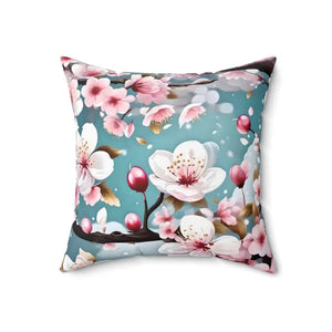 Cherry Blossom Floral Throw Pillow - Cozy Home Decor - Dipaliz - Pillows