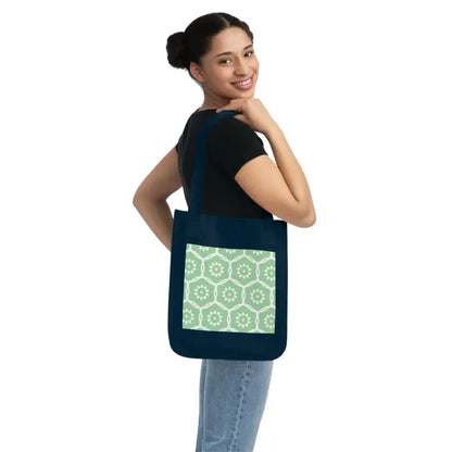 Eco-chic Floral Tote: Elegance Meets Sustainability - Bags