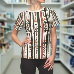 Botanical Bliss T-shirt - Women’s Floral Comfort Tee - Dipaliz - T-shirts