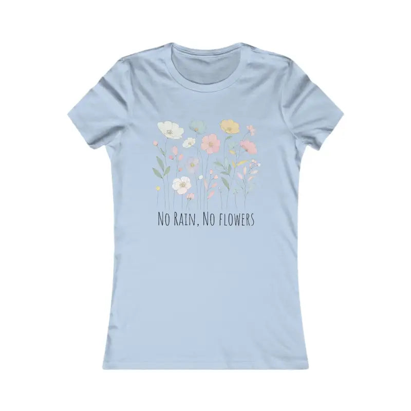 Blossom Floral Stalk Women’s Favorite Tee ?? & Comfy! - s / Baby Blue T-shirt