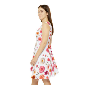 Women’s Skater Dress - Large Flowers Bold Style - Dipaliz - Dresses