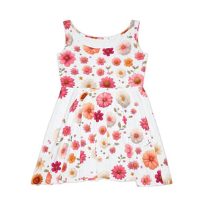 Women’s Skater Dress - Large Flowers Bold Style - Dipaliz - Dresses