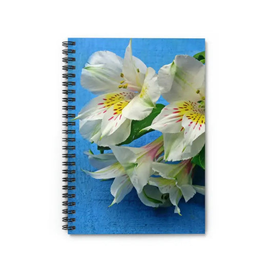 Blossom Ideas with White Flowers Spiral Notebook - one Size Paper Products