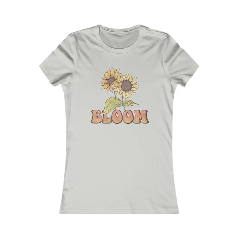 Blossom Boldly in your Favorite Women’s Bloom Tee - m / Silver T-shirt