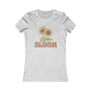 Womens Favorite Tee Sunflower Bloom T-shirt Comfort Style Dipaliz - s / Athletic Heather - T-shirts
