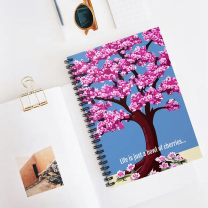 Blossom Your Notes With The Cherry Tree Ruled Notebook - Paper Products