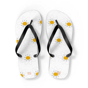 Pink Flowers Unisex Flip Flops - Vibrant Summer Style - Dipaliz - Slippers