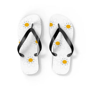 Pink Flowers Unisex Flip Flops - Vibrant Summer Style - Dipaliz - Slippers