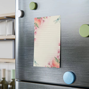 Lined Pink Cherry Blossom Sticky Notes - Adhesive Strip - Dipaliz