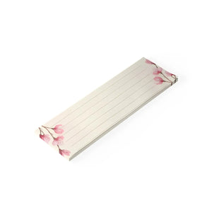 Lined Pink Cherry Blossom Sticky Notes - Adhesive Strip - Dipaliz