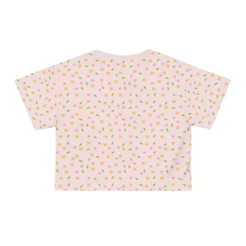 Blossom in Style with the Chic Floral Crop Tee - All Over Prints