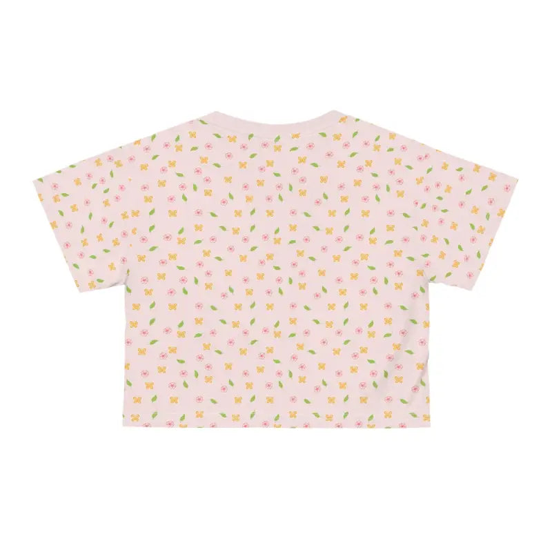 Blossom in Style with the Chic Floral Crop Tee - All Over Prints