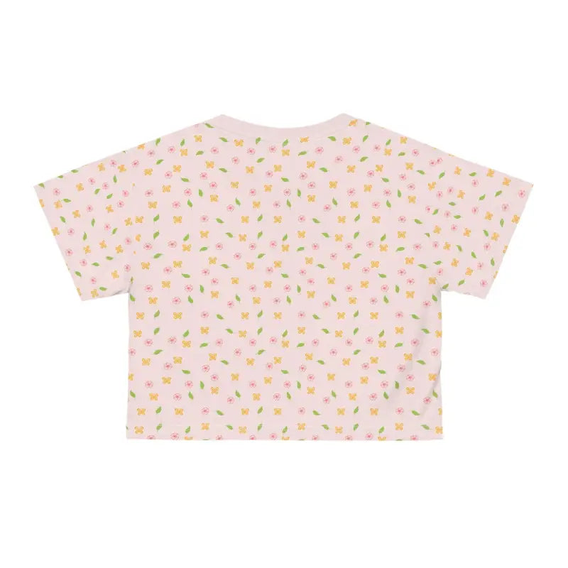 Blossom in Style with the Chic Floral Crop Tee - All Over Prints