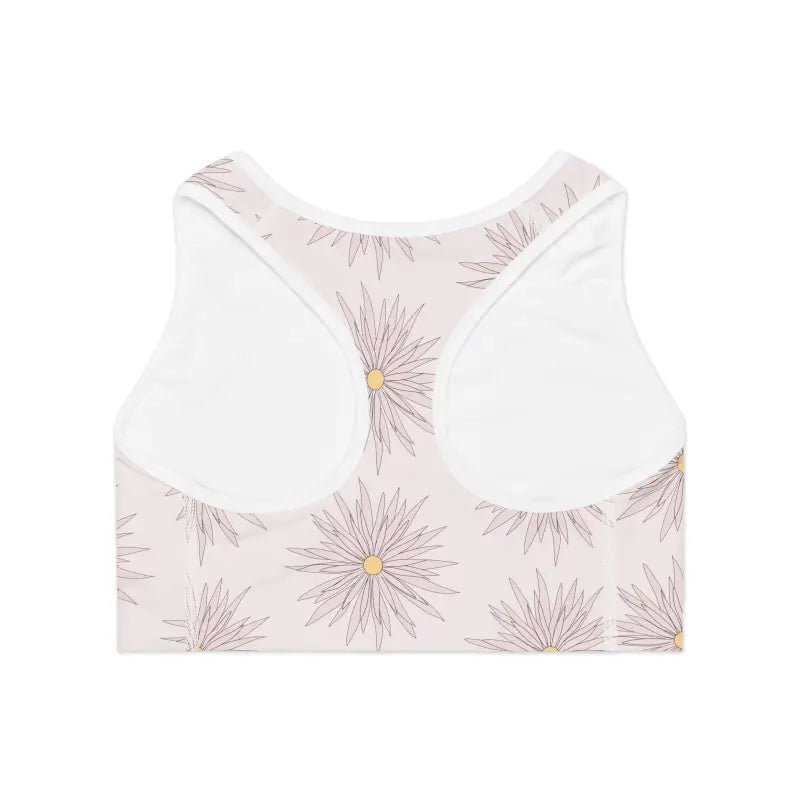 Blossom with Dipaliz Soft Pink Sports Bra for Ultimate Style & Comfort - All Over Prints