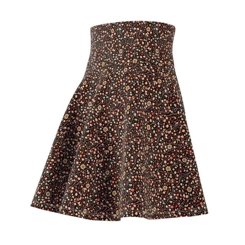 Blossom Into Style with Floral Skater Skirt - All Over Prints