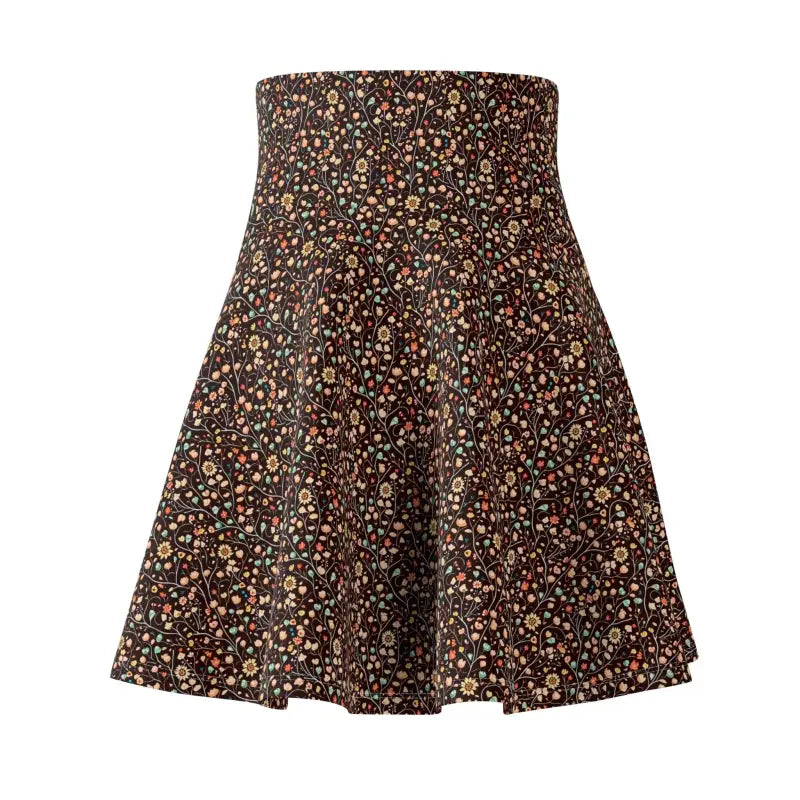 Blossom Into Style with Floral Skater Skirt - All Over Prints