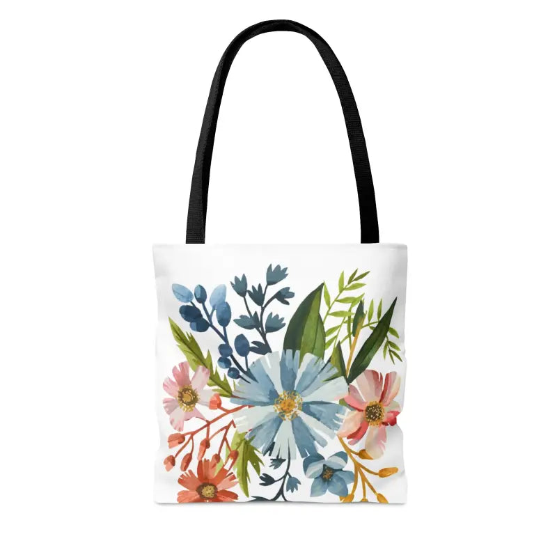 Blossom in Style with our Pastel Flowers Aop Tote Bag - Bags