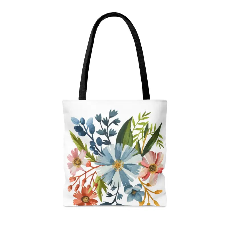 Blossom in Style with our Pastel Flowers Aop Tote Bag - Bags