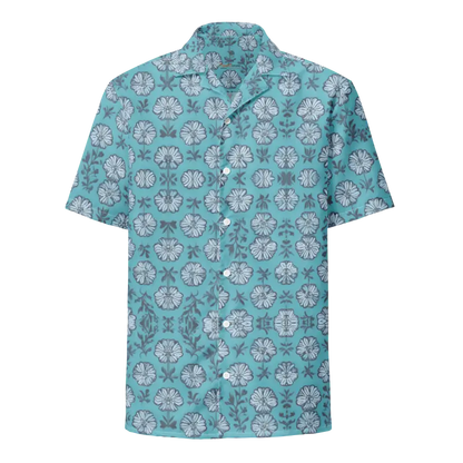 Floral Unisex Button Shirt for Effortless Summer Style - Shirts