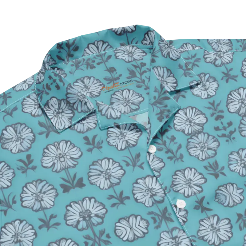 Floral Unisex Button Shirt for Effortless Summer Style - Shirts